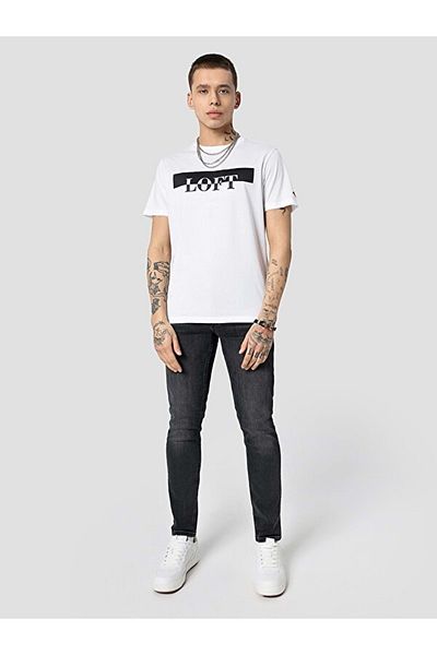 Loft 2032083   Regular Fit Sleeve T-Shirt - White, St06456-M