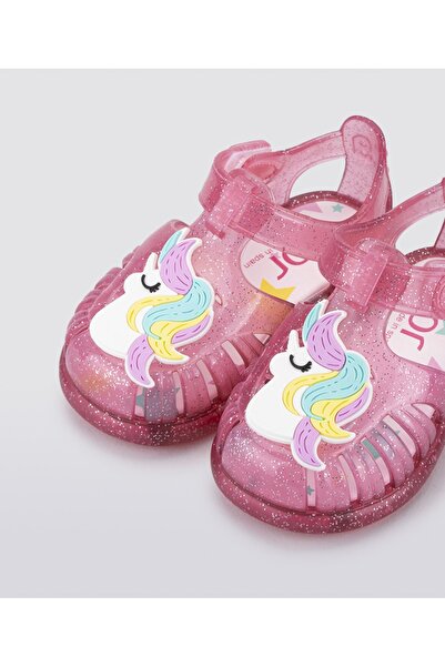 IGOR S10279 Sandale pentru fete Tobby Unicorn roz argintiu