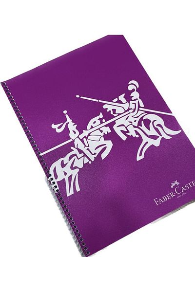 karinabest Faber Vibrant Colors School Notebook 140 Sheets Checkered PP Cover A4 Spiral Notebook