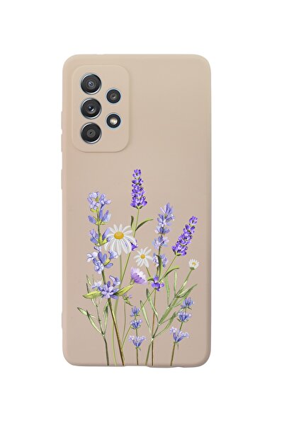 mooodcase Samsung A52 Lavender Premium Silikonlu Pembe Telefon Kılıfı