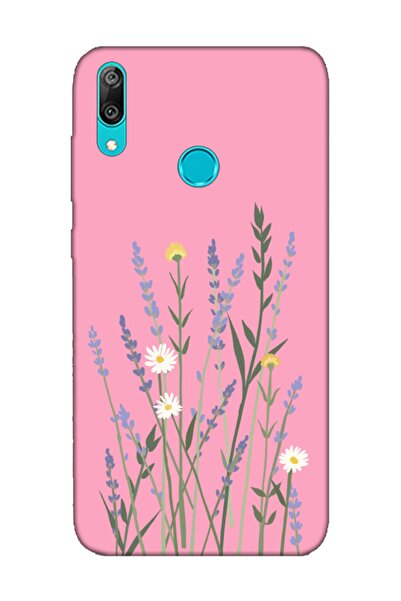frondcase Huawei Y7 2019 Lavanta Pembe Telefon Kılıfı