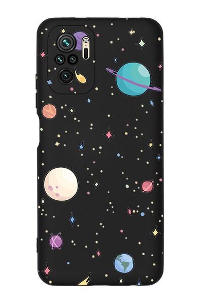 mooodcase حافظة هاتف من السيليكون الفاخر لهاتف Redmi Note 10s بتصميم الكواكب
