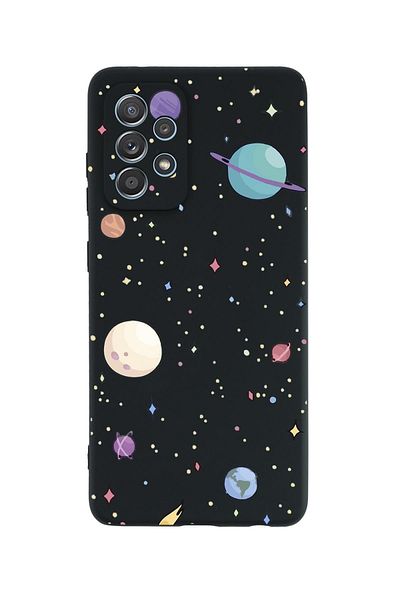 mooodcase حافظة هاتف إطلاق من السيليكون الفاخر بنمط الكواكب المتوافقة مع هاتف Samsung Galaxy A13