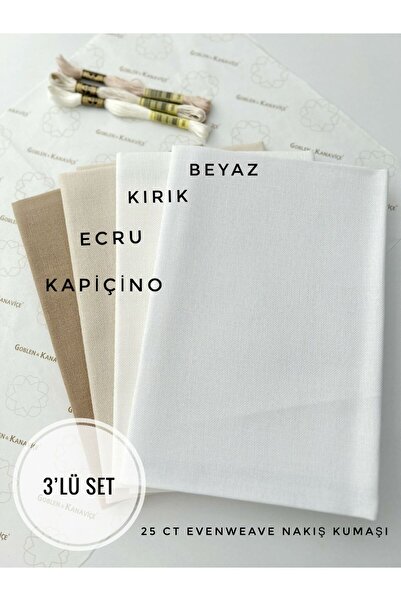 goblenkanaviçe Evenweave Nakış Işlemelik Kumaş (50X80 CM) 4'lü Set, Kanaviçe ...