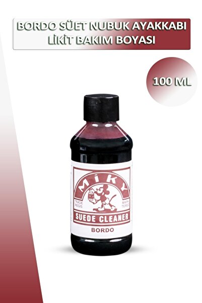 Dopar Bağcık Miky Bordo Süet Nubuk Likit Ayakkabı Bakım Boyası 100 ml Set