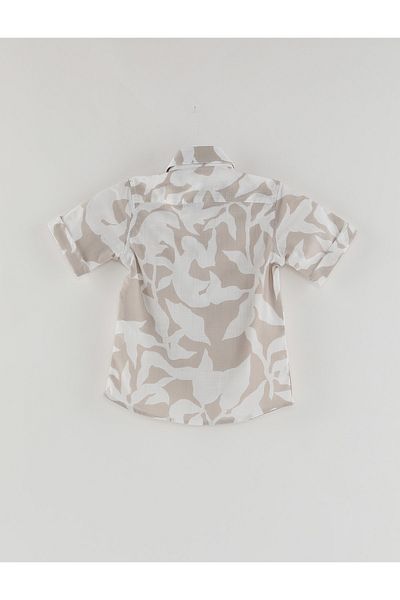 PAULMARK Boy's Patterned Short Sleeve Shirt