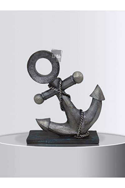 Dekoromi Dekoratif Polyester Çapa Biblo Heykeli (21x19cm)