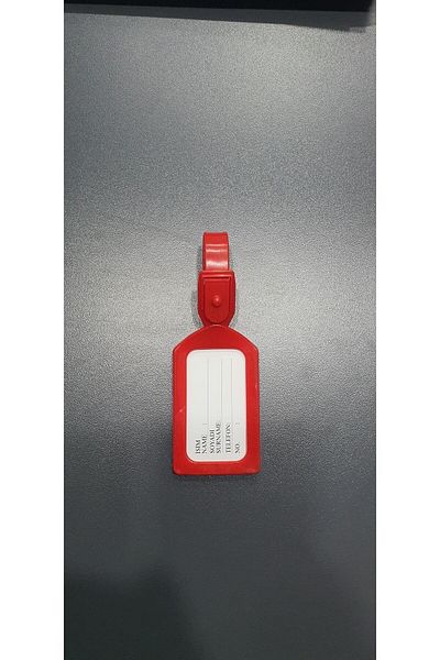 Seyahat Club Travel Accessory Red Teddy Bear Luggage Bag Suitcase Label