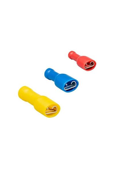 GÜVEN Gwest GFFD-2638 - 1.50-2.50mm2 200 Pieces Faston Type Isolated Thread Cable Ends