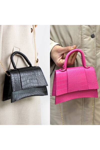 ESTUTE Kadın El Ve Omuz Çantası Mini City 2 Li Paket