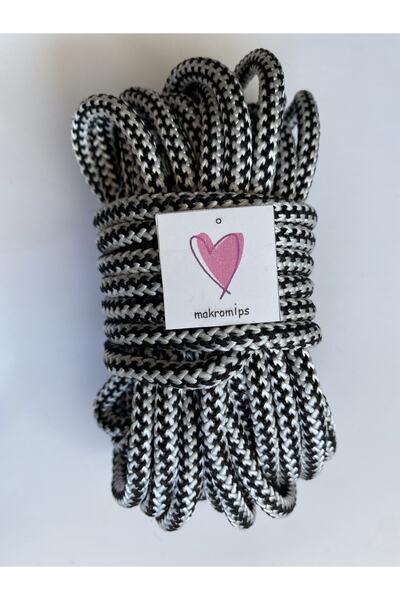 Makromİps Coarda de macrame (10 metri) Coș de țesut din bumbac cusut Supla Ba...