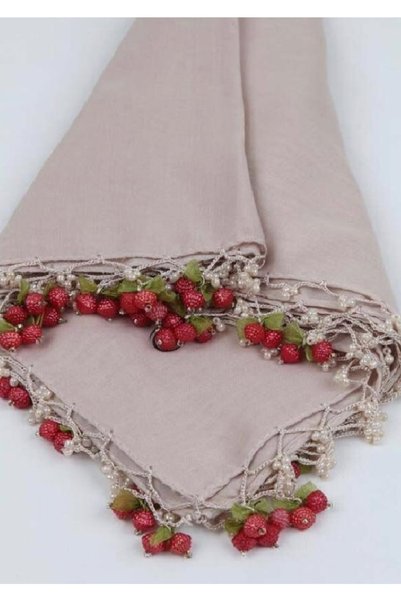 ALLURİNG THE BETTER ONE أوشحة مطرزة يدويًا مطرزة بالكرز