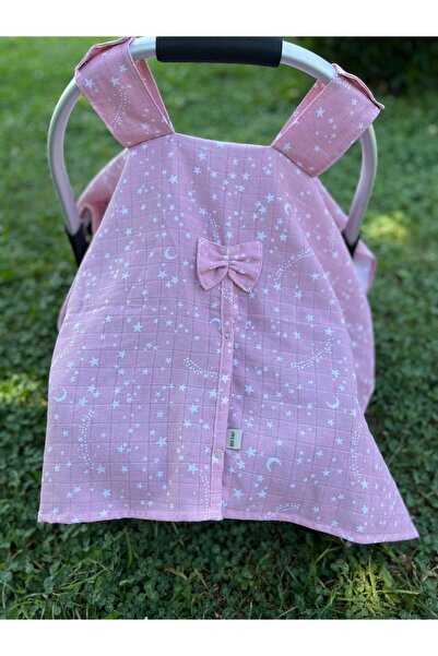 runbaby Oeko-tex Certified 3-Piece Pink Star Muslin Set ((PASSROOM COVER 100X120 MUSLIN COVER SCARF)