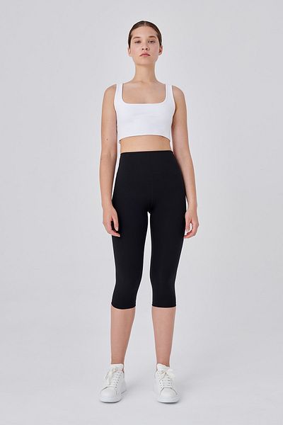 UP&FIT Push Up High Waist Capri Leggings Black