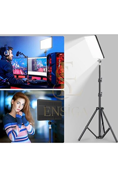 EN SİGA Megalux Profesyonel Fotoğraf Ve Video Için Çekim Işığı Ring Lıght Stüdyo 18 Inç +2,1 Metre Tripod