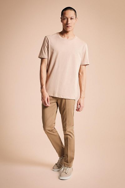 DeFacto Γιακά ποδηλάτου Regular Fit Basic κοντό μανίκι 100% βαμβακερό μπλουζάκι M7666az23sp