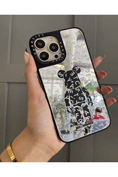 KILIF HOUSE Iphone 13 Pro Uyumlu Aynalı Bear Kılıf