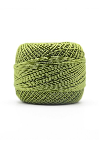 E Elmas خيط تنظيف متقاطع باللون الأخضر الزيتوني وخيط إيتامين 25 جرامًا - 9 طبقات