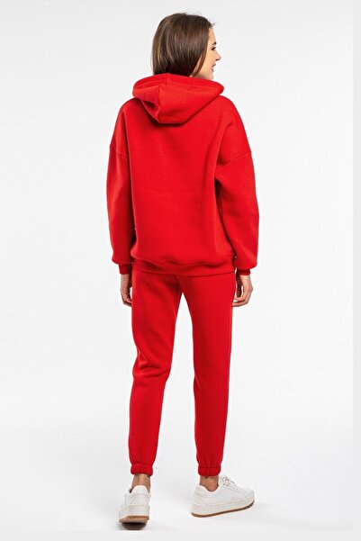 CAYA Kadın 2 Iplik Kırmızı Eşofman Takımı