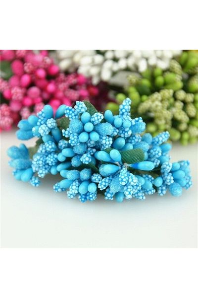 E Elmas Turquoise Pitircik Cipso Flower – Διακόσμηση τεχνητών λουλουδιών, Στολίδι γραφείου, Φόντο