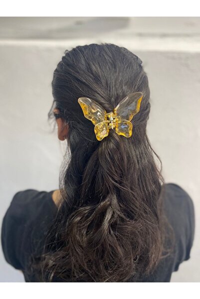 Melkady Aksesuar MelKady 447 - Cataramă cu zăvor de lux Fluture transparent