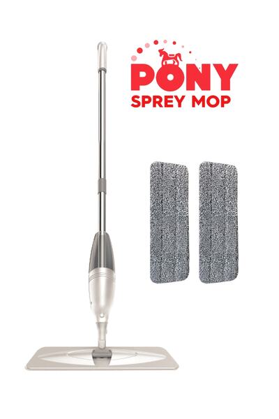 Pony Sprey Mop Yedek Mop Set Krem Temizlik Seti