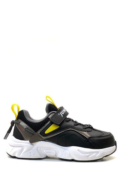 Jump 29605 Tenis ortopedic pentru băiat negru/galben
