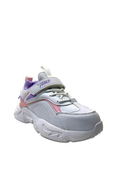 Jump 29605 Orthopedic Girl's White/Pink Sneaker