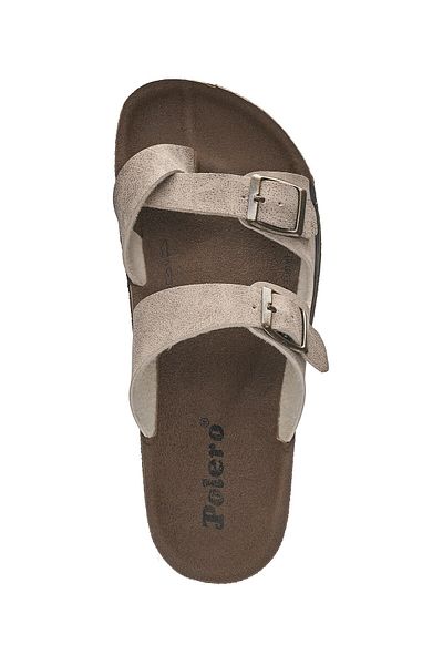 İmerShoes Καθημερινές γυναικείες μπεζ παντόφλες σαγιονάρες άνετα ρυθμιζόμενα σανδάλια με πόρπη από φελλό