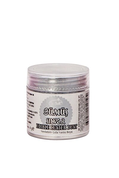 Dr. Gusto Yenilebilir Metalik Gümüş Gıda Simi 4 G