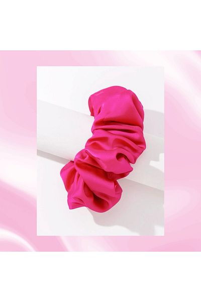 Donna Liberta Γυναικείο σατέν κλιπ μαλλιών New Season - Σειρά Scrunchie