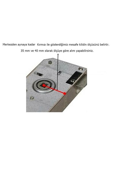 ARON ( 5 PIECES ) KALE LOCK 151-R (ROOM) DOOR LOCK 40MM FLAT MIRROR NICKEL LOCK