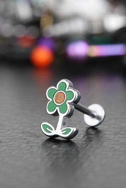 depozoom Yeni Sezon 316L Cerrahi Çelik Kıkırdak Tragus Helix Papatya Labret P...