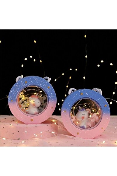 HEPBİMODA Masa Üstü Dekoratif Gece Lambası Unicorn Masa Ve Gece Lambası