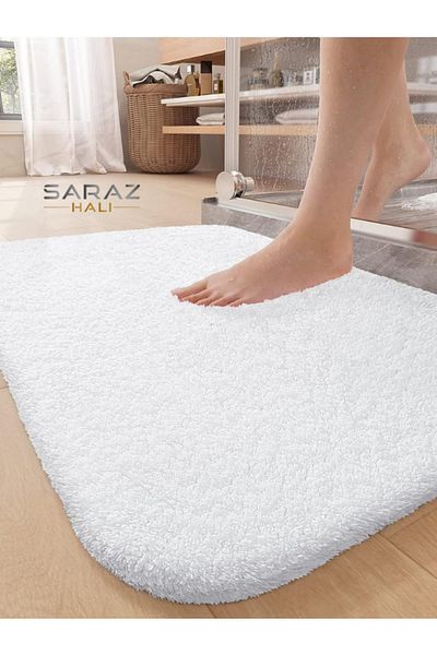 SARAZ HALI Covoraș de baie moale 60x100 alb