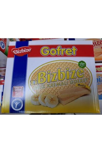Bizbize Gofret Muz Kremalı Gofret 1000 gr