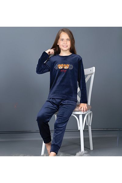 Pyjama Familya Кадифена фигурна пижама за момиче