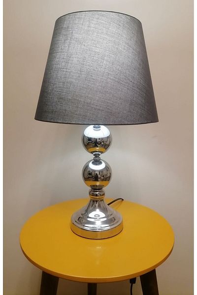 RİOLİGHT Retro17 Rustic Vintage Chrome Body Sand - Lampshade with Lampholder 1XE27