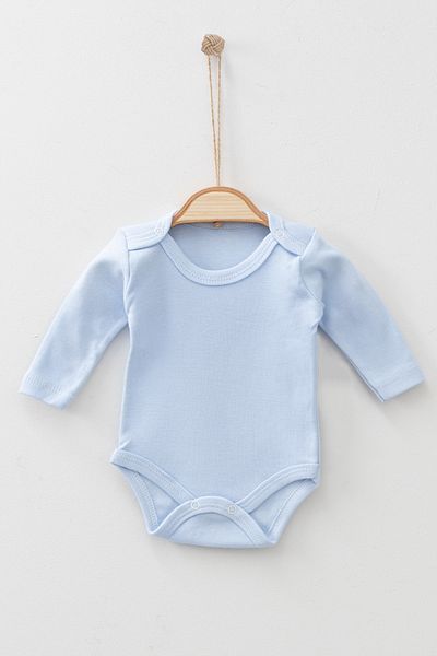 ADABEBEK Langärmliger Snapback-Bodysuit aus 100 % Baumwolle