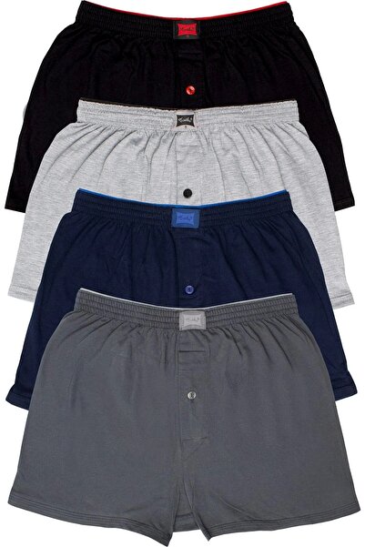 Tutku Boxeri pentru bărbați, culoare bleumarin, 5 piese, 100% bumbac, talie p...