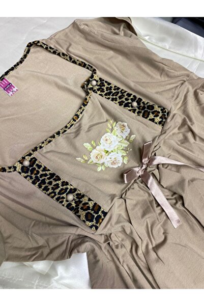 JENİKA Women's 3-Piece Maternity Pajamas Set with Dressing Gowns