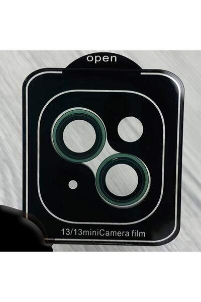 OSG "ALPINE GREEN-YEŞİL"iPHONE 13/13 MİNİ UYUMLU SAFİR CAM KAMERA LENS KORUYUCU