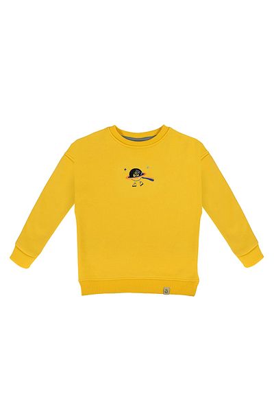 BEETLEBEEZ Kids Unisex Yellow Sweatshirt