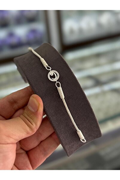 Doğan Silver Gümüş Kazaziye El Örgüsü Vav Harfli Gümüş Bileklik DGN21584