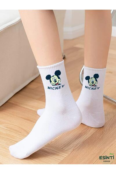 Esinti Чоловічі шкарпетки Жіночі шкарпетки Довгі спортивні шкарпетки Шкарпетки з візерунком Кольорові шкарпетки 5 штук