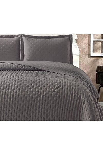 Royal Home Riva Soft Tek Kişilik 2 Parça Yatak Örtüsü Seti Antrasit