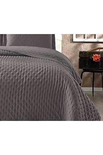 Royal Home Riva Soft Tek Kişilik 2 Parça Yatak Örtüsü Seti Antrasit