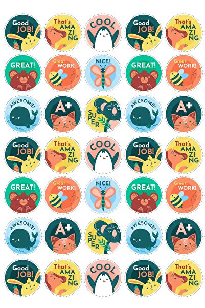 sanatıbedi ملصق ملصق الواجب المنزلي الجيد لمدرسي اللغة الإنجليزية (100 قطعة)