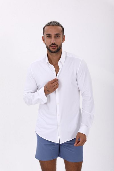 Whitefin Polyamide White Shirt