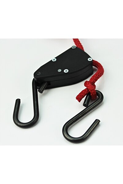 İDEAL OTOMOTİV Kancalı Cırcır Halatı, Ayarlanabilir Halat Kasnağı Çekme Aleti